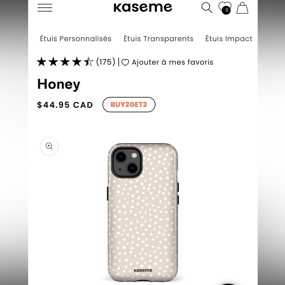 Beige Polka Dot Phone Case